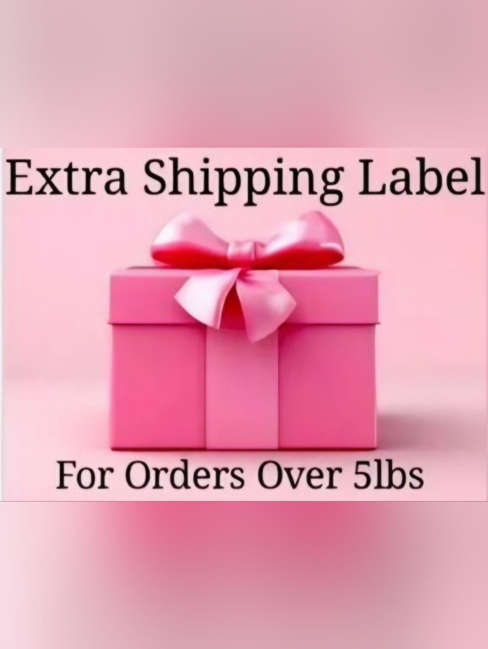 EXTRA SHIPPING COST FOR OVER 5 POUND BUNDLES